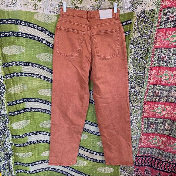 Everlane Rust Organic Cotton The Way-High Jeans Size 25 Tall - Picture 8 of 16